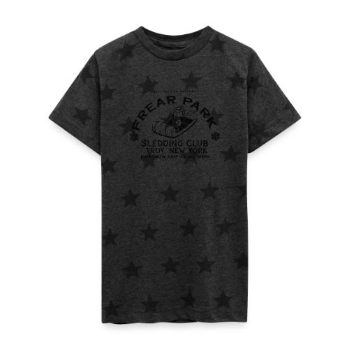 RO Frear Park Sledding Club Distressed Dark - Kid's 5 Star Print T-Shirt