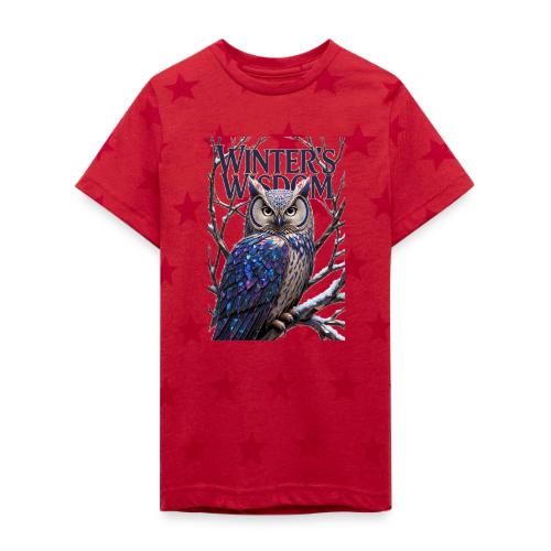 Crystalized Forest Owl T-Shirt - Kid's 5 Star Print T-Shirt