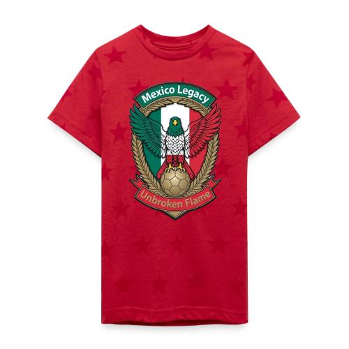 Mexico Eagle Legacy T-Shirt, Mexican Pride Gift - Kid's 5 Star Print T-Shirt
