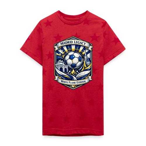 Madrid White Legacy T Shirt, Madrid Fan Gift - Kid's 5 Star Print T-Shirt