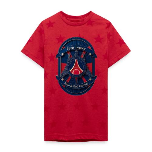 Paris Pride Heritage T Shirt, Soccer Fan Gift - Kid's 5 Star Print T-Shirt
