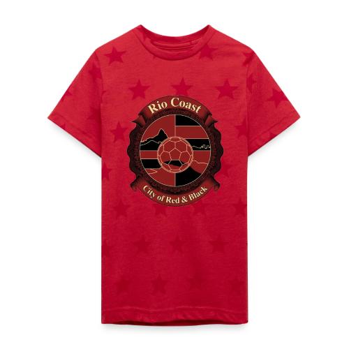 Flamengo Rio Coast T Shirt, Football Pride Gift - Kid's 5 Star Print T-Shirt