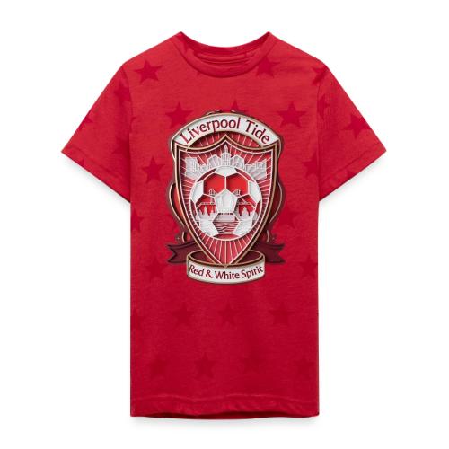 Liverpool Tide T Shirt, Soccer City Pride Gift - Kid's 5 Star Print T-Shirt
