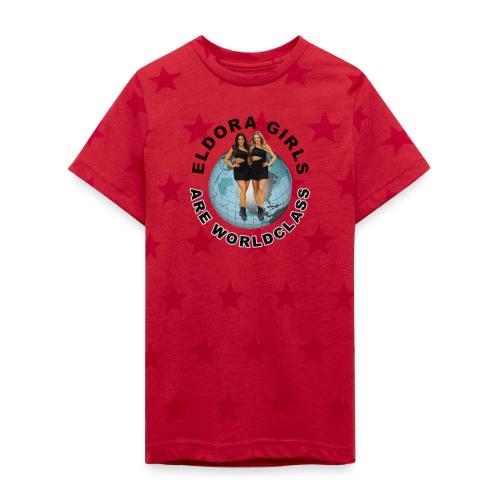 Eldora Girls Are Worldclass - Kid's 5 Star Print T-Shirt