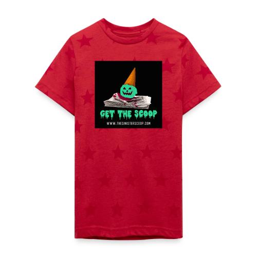 New Green Scoop - Kid's 5 Star Print T-Shirt