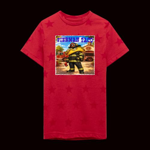 Fireman Taco - Kid's 5 Star Print T-Shirt