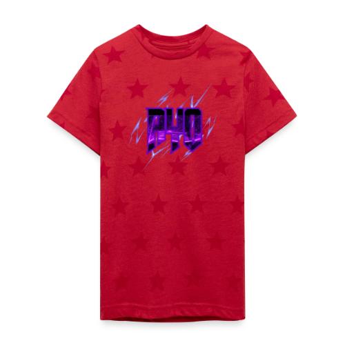 Ayo's Blue - Kid's 5 Star Print T-Shirt