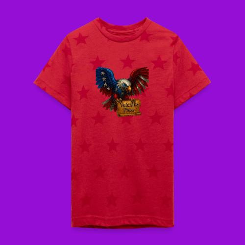 Veterans Press Bald Eagle - Kid's 5 Star Print T-Shirt