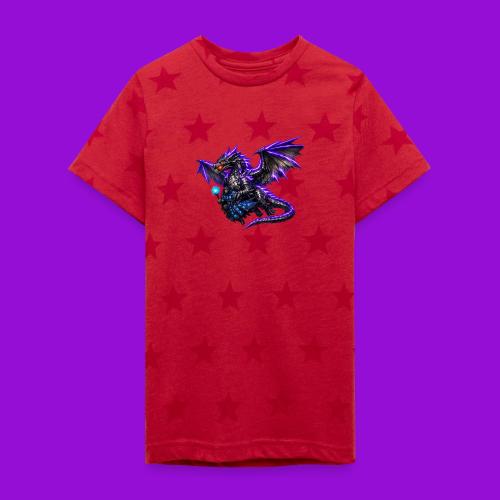 Neon Dragon and Battle Mage - Kid's 5 Star Print T-Shirt