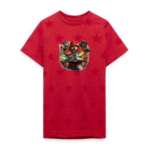 Urban Beat Dog Heroes - Kid's 5 Star Print T-Shirt