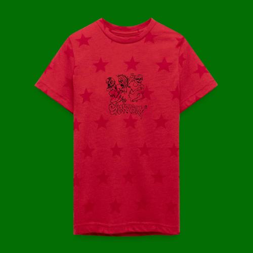 SickBoys Zombie - Kid's 5 Star Print T-Shirt