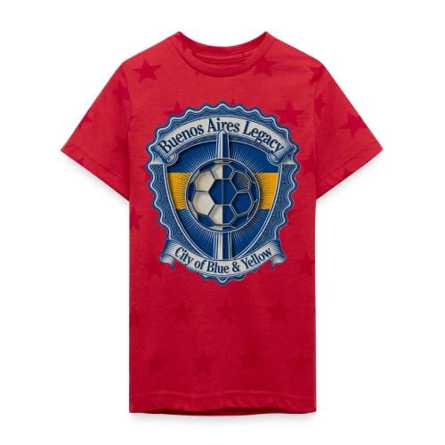 Buenos Aires Legacy T Shirt, Soccer City Pride Gif - Kid's 5 Star Print T-Shirt