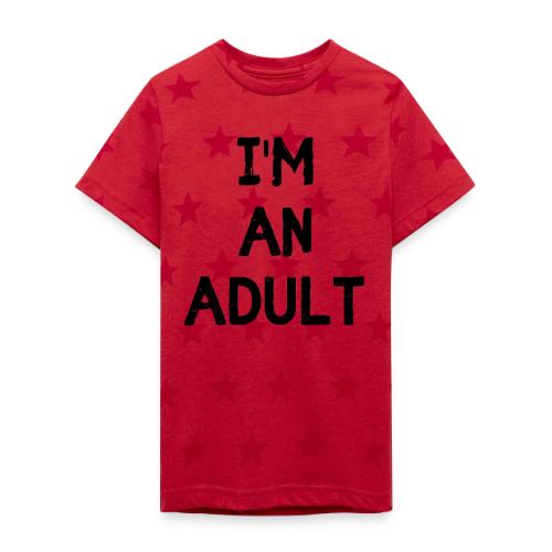 I'M AN ADULT t-shirt - Kid's 5 Star Print T-Shirt