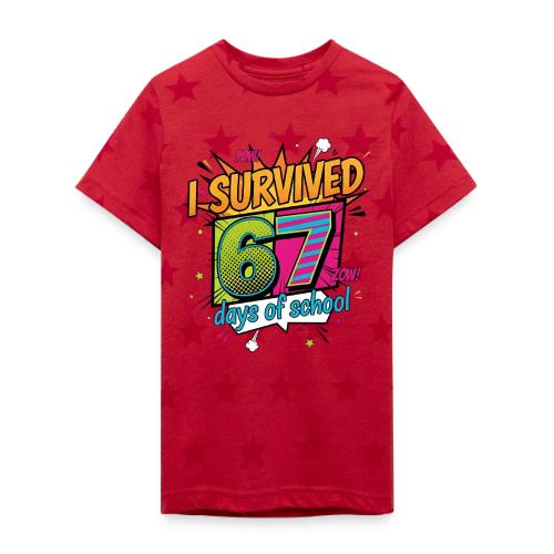 I Survived 67 Days of School T-Shirt – Funny Teach - Kid's 5 Star Print T-Shirt