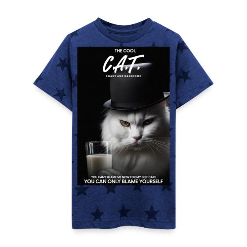 The Cool Cat - Kid's 5 Star Print T-Shirt