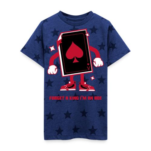 Forget A King I'm An Ace - Kid's 5 Star Print T-Shirt