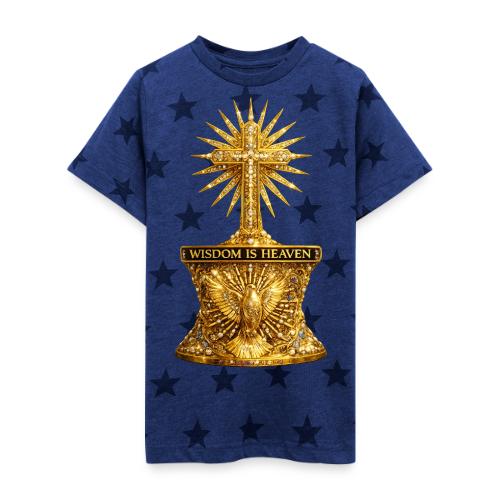 Wisdom is Heaven - Kid's 5 Star Print T-Shirt