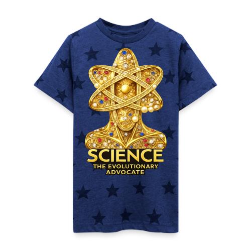 Science the Evolutionary Advocate - Kid's 5 Star Print T-Shirt