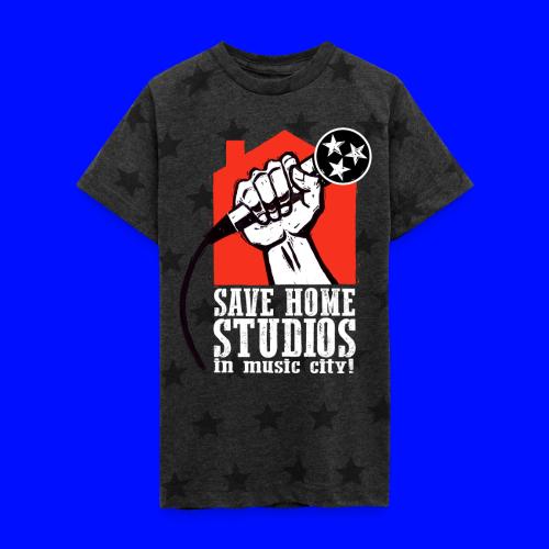 Save Home Studios In Music City - Kid's 5 Star Print T-Shirt