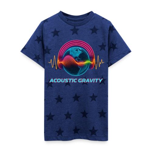 Earth's Headphones - Kid's 5 Star Print T-Shirt