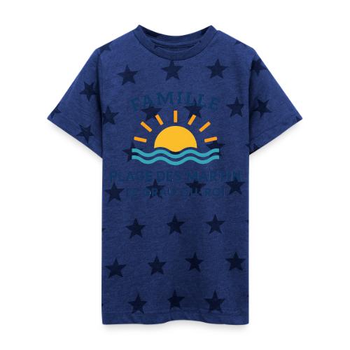 Family Beach Shirt – Plage des Martin Design - Kid's 5 Star Print T-Shirt