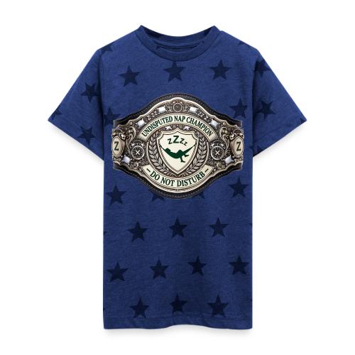 Nap Champion Belt T Shirt - Kid's 5 Star Print T-Shirt