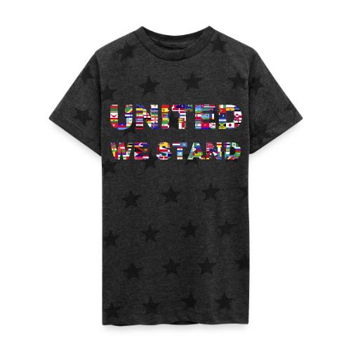 UNITED WE STAND - Kid's 5 Star Print T-Shirt