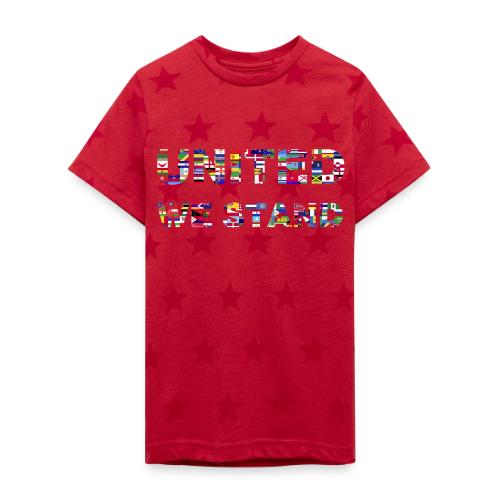 UNITED WE STAND - Kid's 5 Star Print T-Shirt