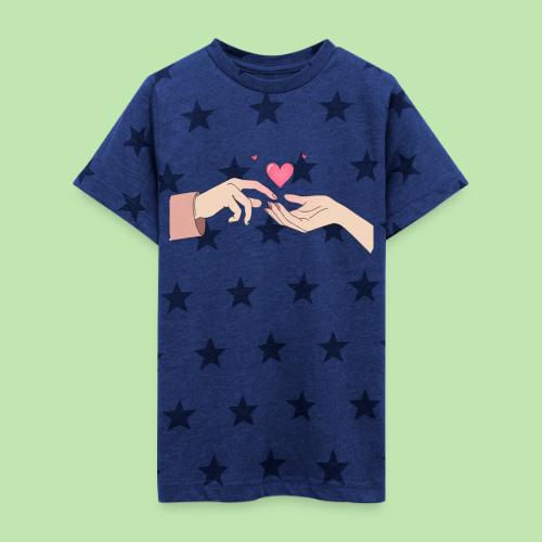 Valentine’s Touch - Kid's 5 Star Print T-Shirt