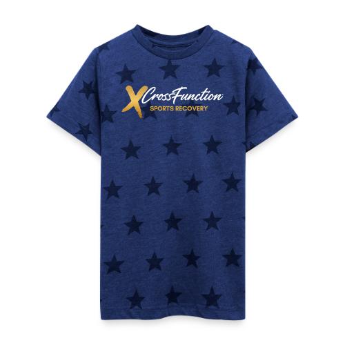 XF Sports Recovery Logo- White (Front Only) - Kid's 5 Star Print T-Shirt