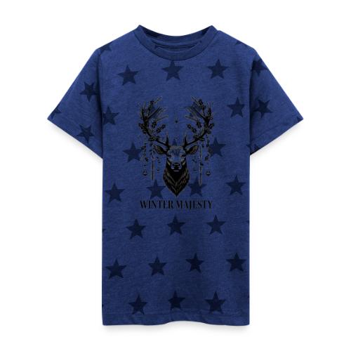 Majestic Reindeer T-Shirt, Poster, & Mug - Kid's 5 Star Print T-Shirt