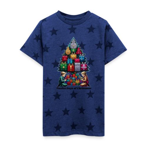 Twelve Days of Gifts T-Shirt - Kid's 5 Star Print T-Shirt