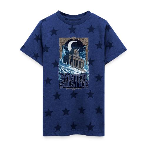Winter Solstice Temple T-Shirt - Kid's 5 Star Print T-Shirt