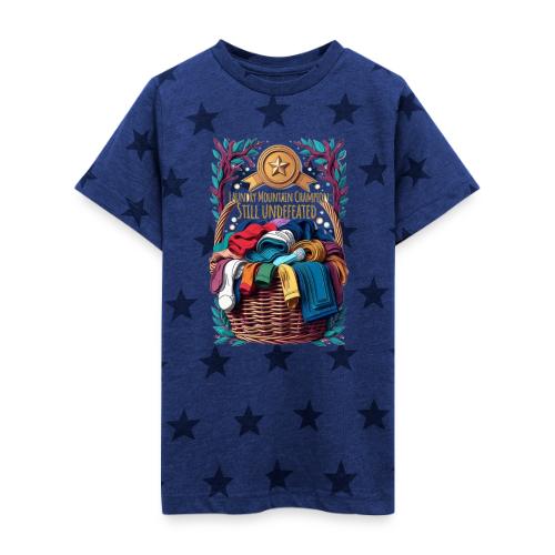 Laundry Mountain Champion Tee | Still Undefeated - Kid's 5 Star Print T-Shirt