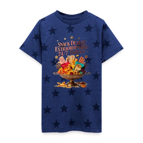 Snack Dealer Extraordinaire Tee, Mum Gift - Kid's 5 Star Print T-Shirt