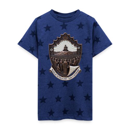 Sermon on the Mount T Shirt, Christian Faith Gift - Kid's 5 Star Print T-Shirt