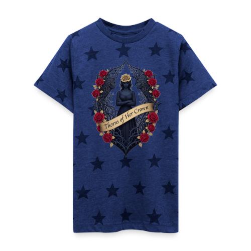 Women’s Day Thorn Crown T Shirt, Gift for Sister - Kid's 5 Star Print T-Shirt