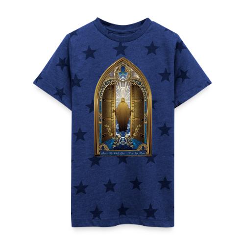 Easter Peace Be With You Locked Doors T Shirt,Gift - Kid's 5 Star Print T-Shirt