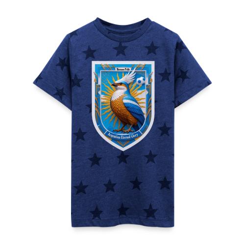 Argentina Hornero Pride T Shirt, Football Gift - Kid's 5 Star Print T-Shirt