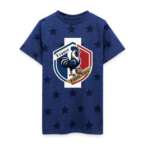 France Rooster T-Shirt, Bleu-Blanc-Rouge gift - Kid's 5 Star Print T-Shirt