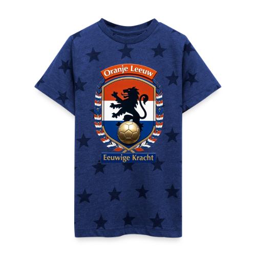 Netherlands Lion Premium T-Shirt, Dutch Flag Gift - Kid's 5 Star Print T-Shirt
