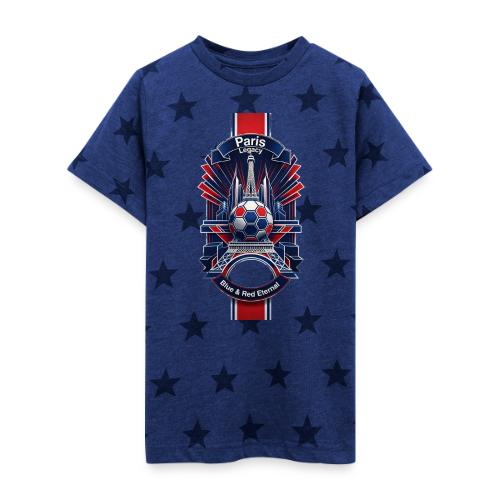 Paris Tower Legacy T Shirt, Soccer City Pride Gift - Kid's 5 Star Print T-Shirt