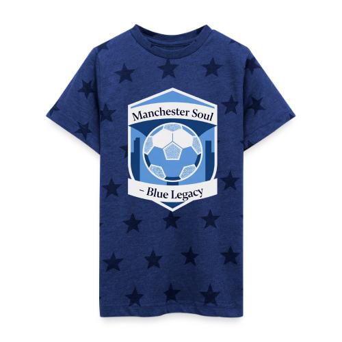 Manchester Soul Soccer City Emblem T Shirt, Gift - Kid's 5 Star Print T-Shirt