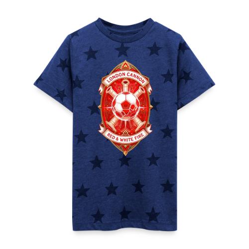 Red London Cannon T Shirt,Football City Pride Gift - Kid's 5 Star Print T-Shirt