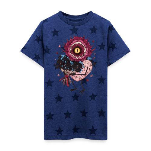 Gothic Valentine Eldritch Bloom – Dark Rom - Kid's 5 Star Print T-Shirt