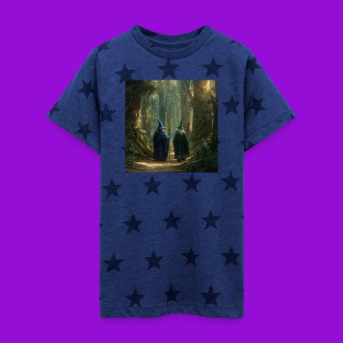 Wizards Walk - Kid's 5 Star Print T-Shirt