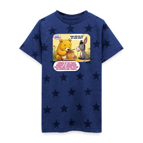 Honey Bear - Fire Tyrants - Kid's 5 Star Print T-Shirt