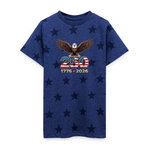 Eagle 250th Anniversary 1776-2026 - Kid's 5 Star Print T-Shirt