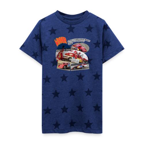 Jonathan Taylor Eldora Speedway FFN#1 Design 1 - Kid's 5 Star Print T-Shirt