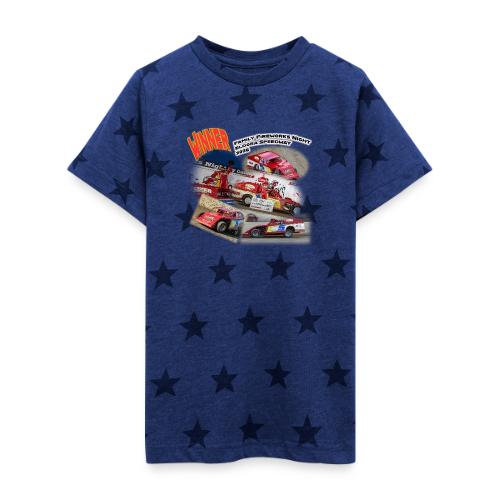 Jonathan Taylor Eldora Speedway FFN#1 Design 2 - Kid's 5 Star Print T-Shirt
